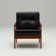 Karimoku60 - frame chair one seater standard black - Armchair 