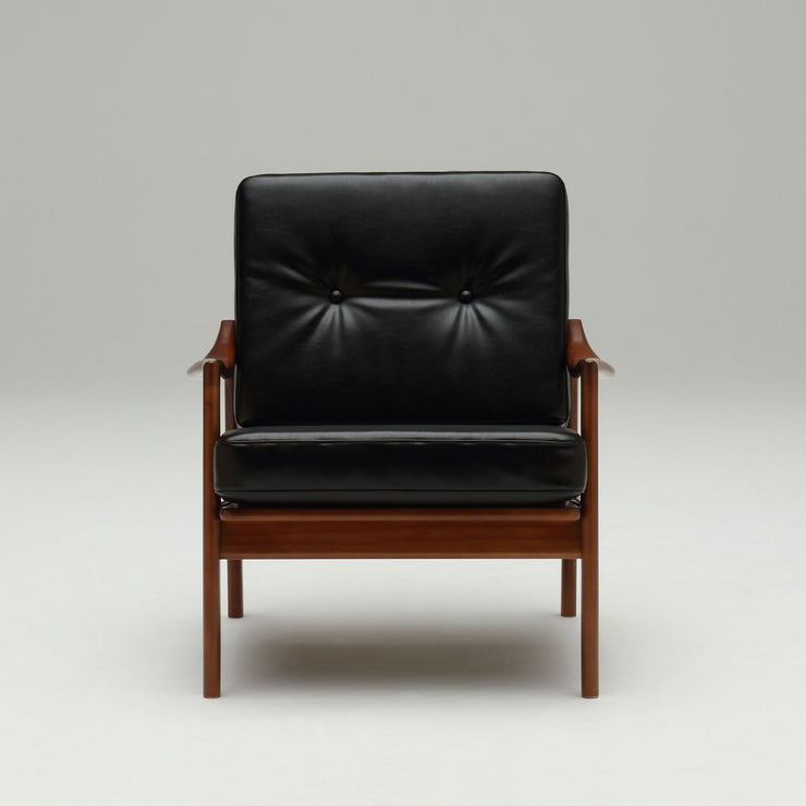 Karimoku60 - frame chair one seater standard black - Armchair 