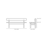 Carl Hansen & Son - BM0699 Asserbo Bench with Backrest - Bench 