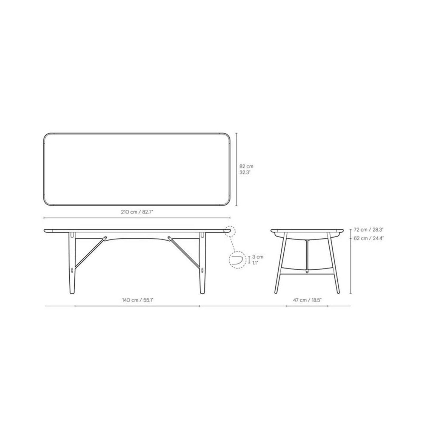 Carl Hansen & Son - BM1160 Hunting Table - Dining Table 