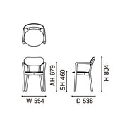 Karimoku New Standard - CASTOR ARM CHAIR PLUS grain gray - Dining Chair 