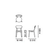 Karimoku New Standard - CASTOR CHAIR PLUS PAD pure oak - Dining Chair 