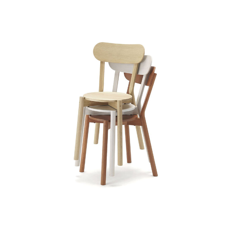 Karimoku New Standard - CASTOR CHAIR grain powder white - Dining Chair 