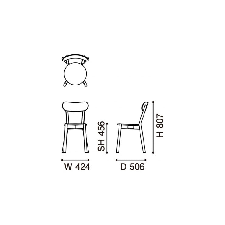 Karimoku New Standard - CASTOR CHAIR black - Dining Chair 