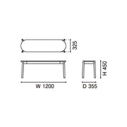 Karimoku New Standard - CASTOR DINING BENCH grain gray - Bench 