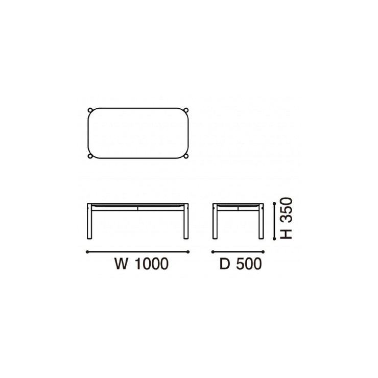 Karimoku New Standard - CASTOR LOW TABLE 100 - Coffee Table 