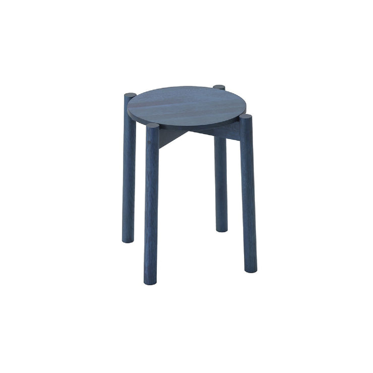 Karimoku New Standard - CASTOR STOOL PLUS indigo blue - Stool 