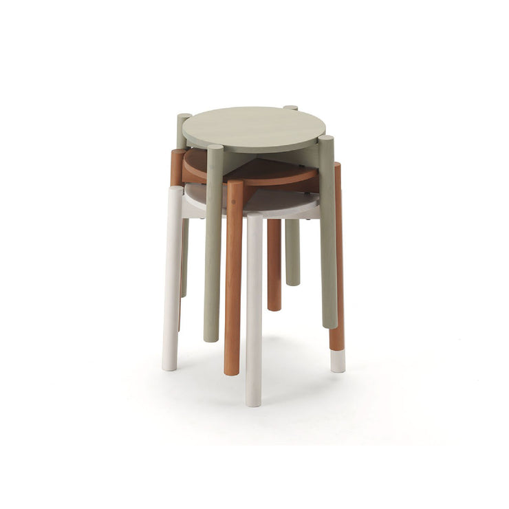 Karimoku New Standard - CASTOR STOOL PLUS terracotta - Stool 