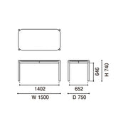 Karimoku New Standard - CASTOR TABLE L - Dining Table 