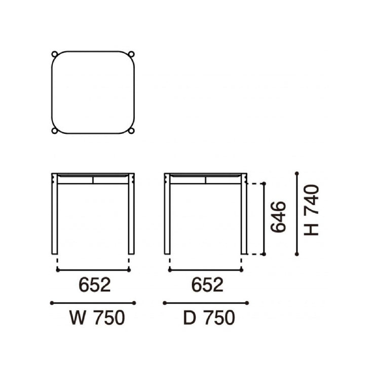 Karimoku New Standard - CASTOR TABLE S - Dining Table 