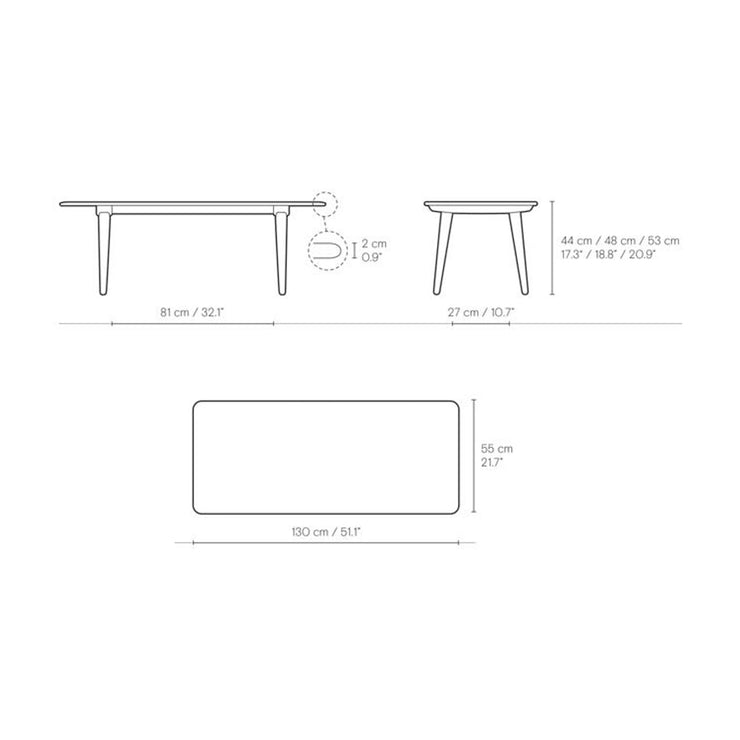 Carl Hansen & Son - CH011 Coffee Table - Coffee Table 