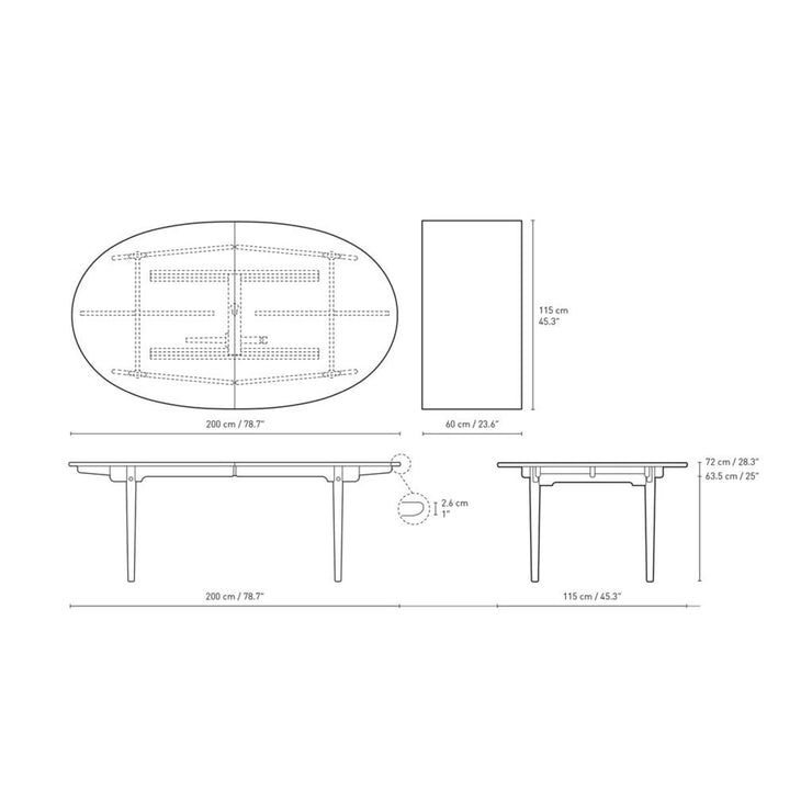 Carl Hansen & Son - CH338 Dining Table - Dining Table 