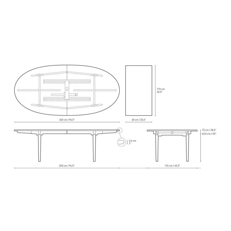 Carl Hansen & Son - CH339 Dining Table - Dining Table 