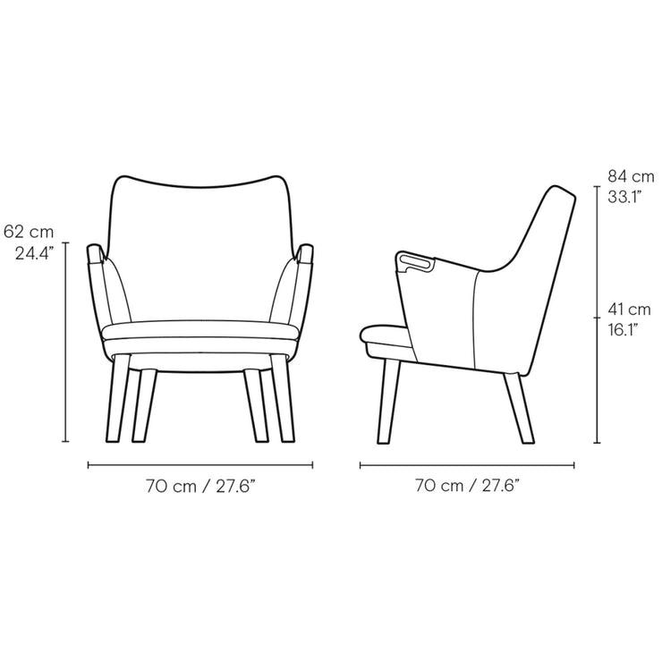 Carl Hansen & Son - CH71 Lounge Chair with cushion - Armchair 