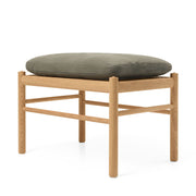 OW149F Colonial Footstool in Terra Leather
