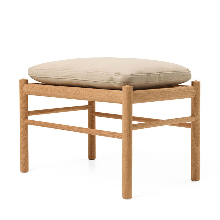 OW149F Colonial Footstool in Terra Leather
