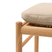 OW149F Colonial Footstool in Terra Leather