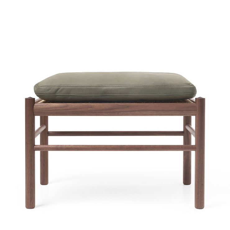 OW149F Colonial Footstool in Terra Leather