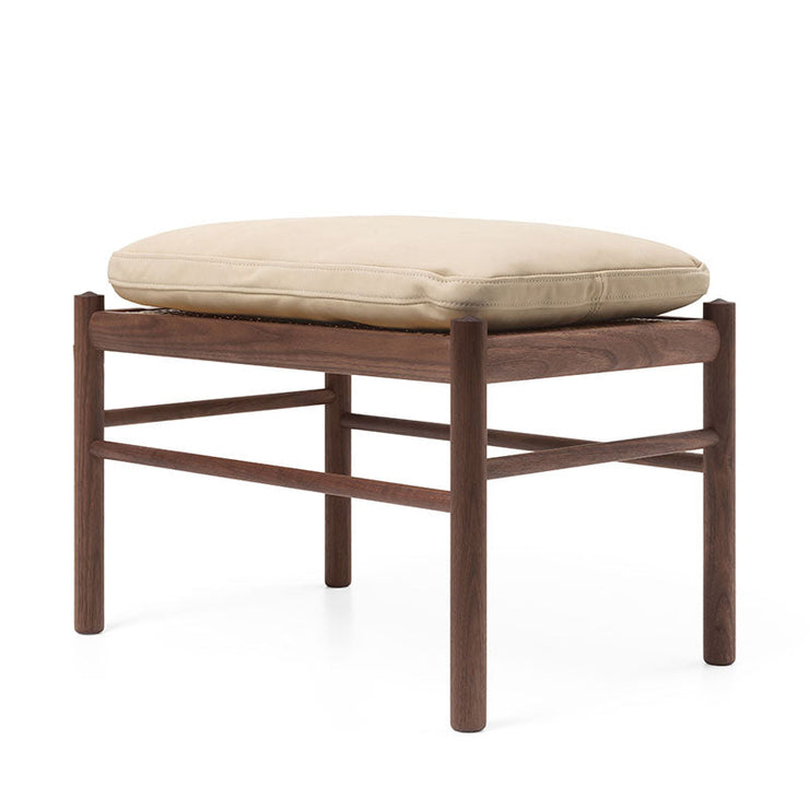 OW149F Colonial Footstool in Terra Leather