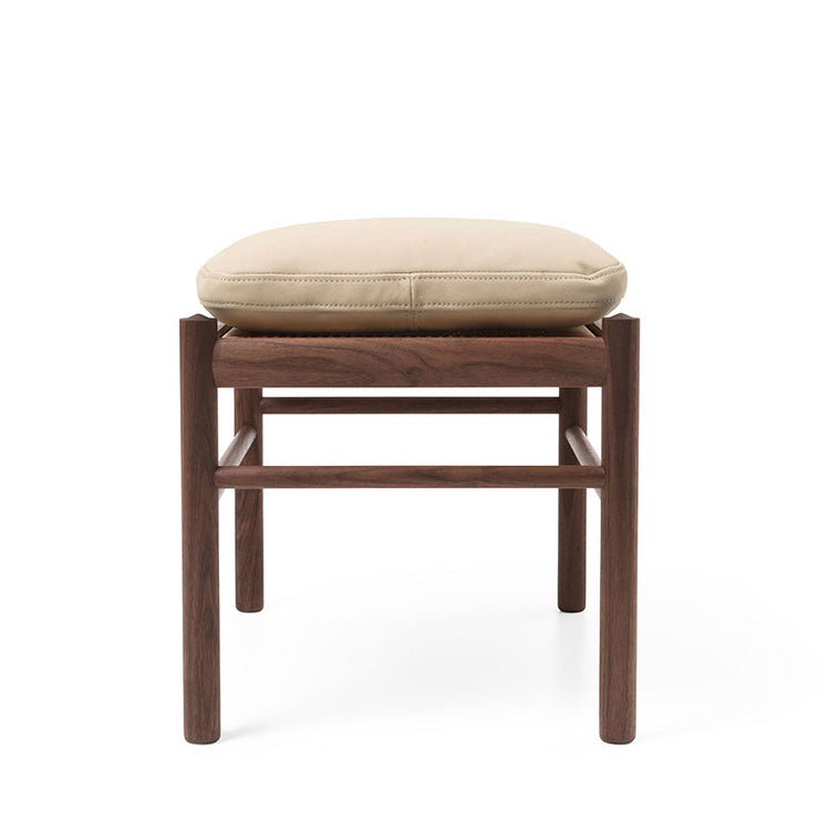 OW149F Colonial Footstool in Terra Leather