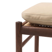 OW149F Colonial Footstool in Terra Leather