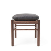 OW149F Colonial Footstool in Terra Leather