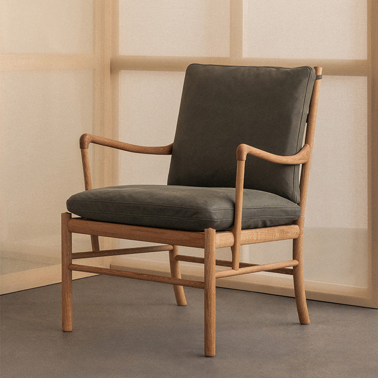 OW149 Colonial Chair in Terra Leather