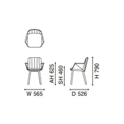 Karimoku New Standard - COLOUR WOOD ARMCHAIR BEIGE - Dining Chair 