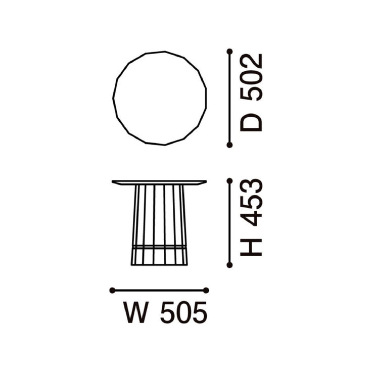 Karimoku New Standard - COLOUR WOOD COLOR GRID d500 - Coffee Table 