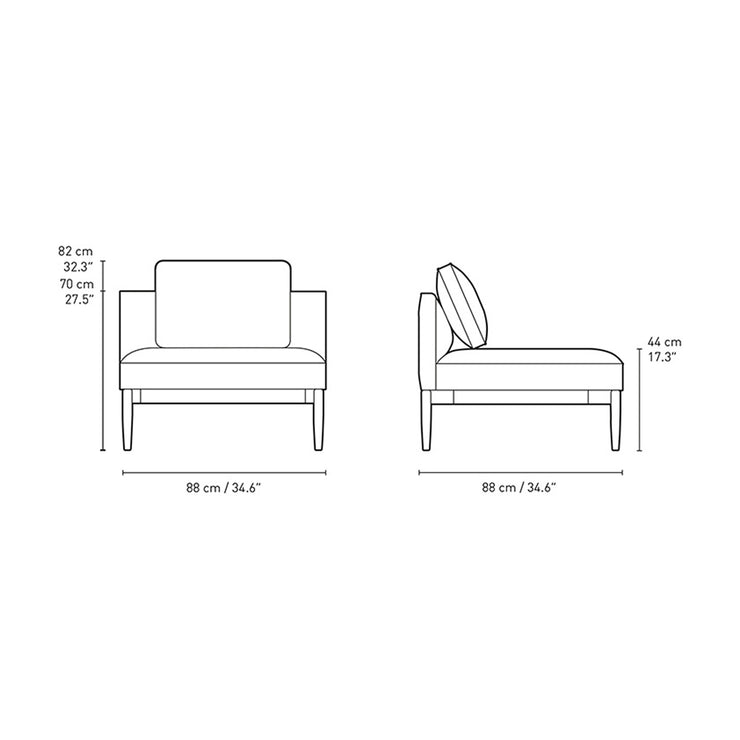 Carl Hansen & Son - E300 Embrace Sofa Back Module - Sofa 