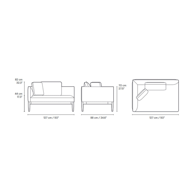 Carl Hansen & Son - E311 Embrace Sofa Corner Module Left - Sofa 