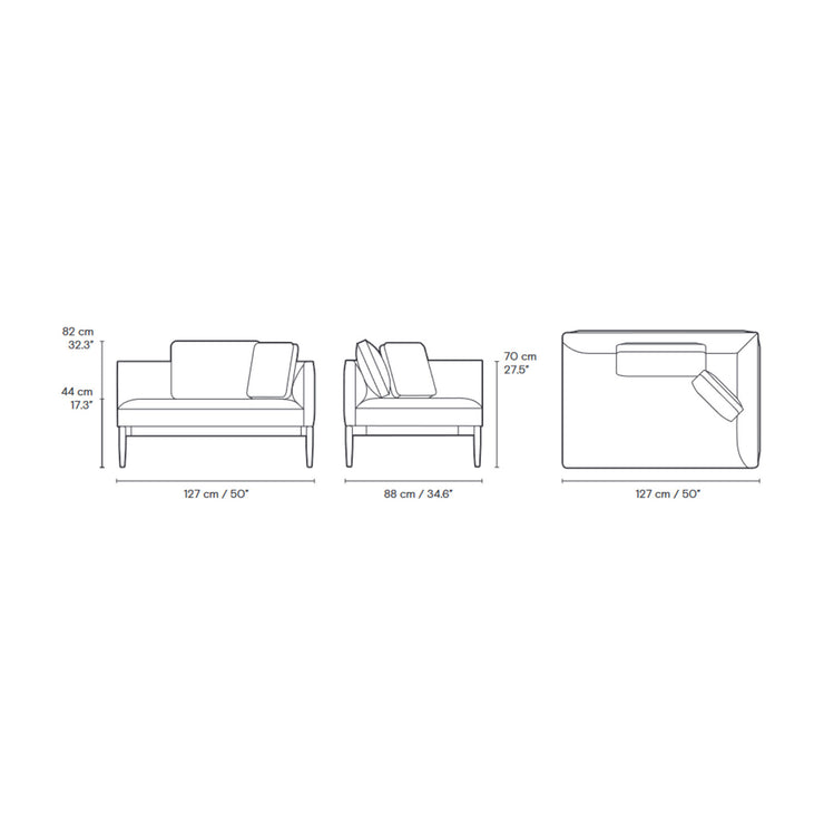 Carl Hansen & Son - E311 Embrace Sofa Corner Module Right - Sofa 