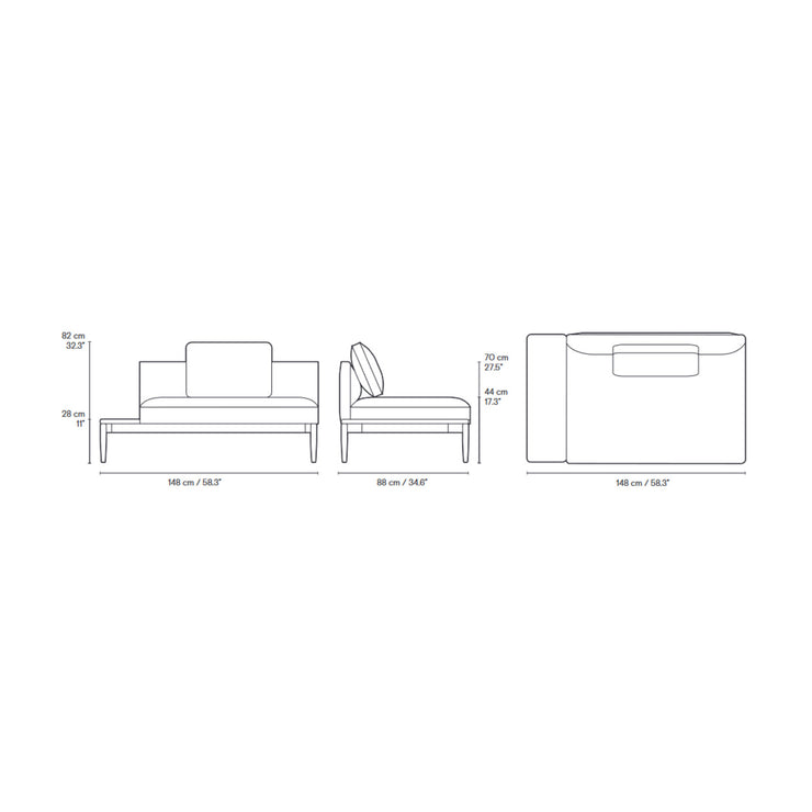 Carl Hansen & Son - E331 Embrace Sofa Back Module Left - Sofa 