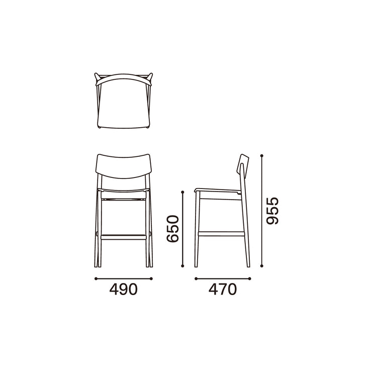 Karimoku Case Study - KCS Bar Stool A-BS01 - Stool 