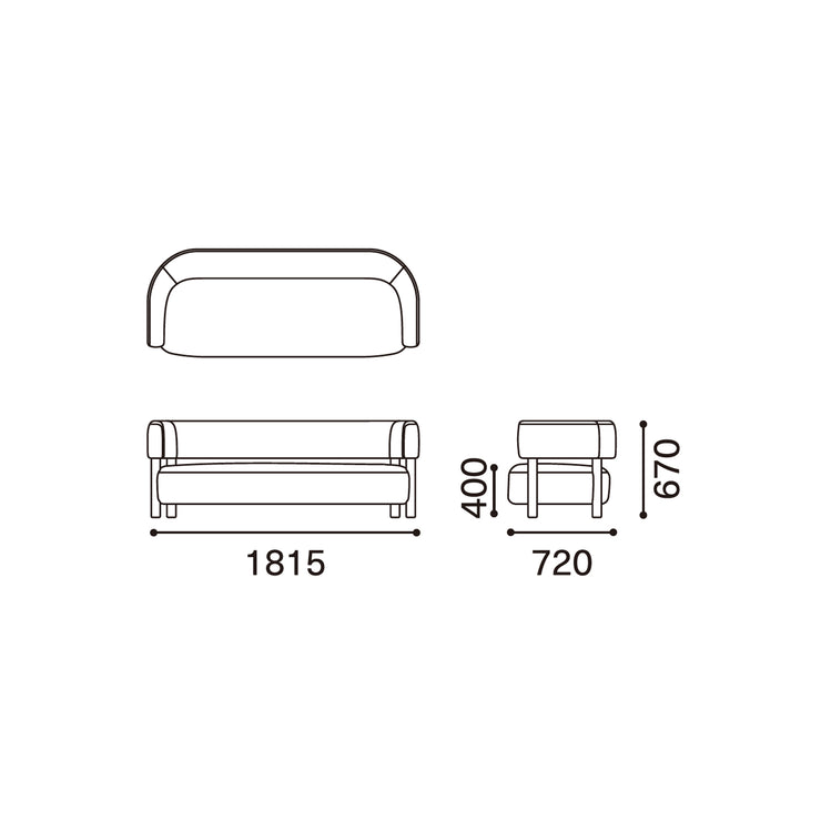 Karimoku Case Study - KCS Sofa N-S03 2.5 Seater - Sofa 