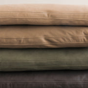 OW149F Colonial Footstool in Terra Leather