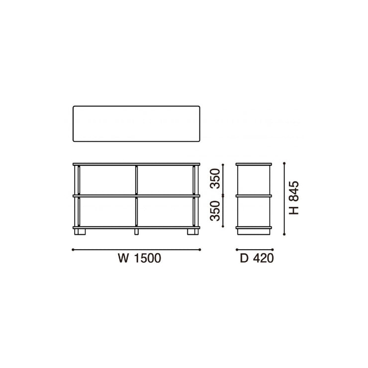 Karimoku New Standard - PROP Sideboard 150 - Cabinet 