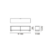 Karimoku New Standard - PROP TV Board 200 - Cabinet 