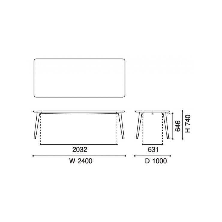 Karimoku New Standard - SCOUT TABLE 240 - Dining Table 