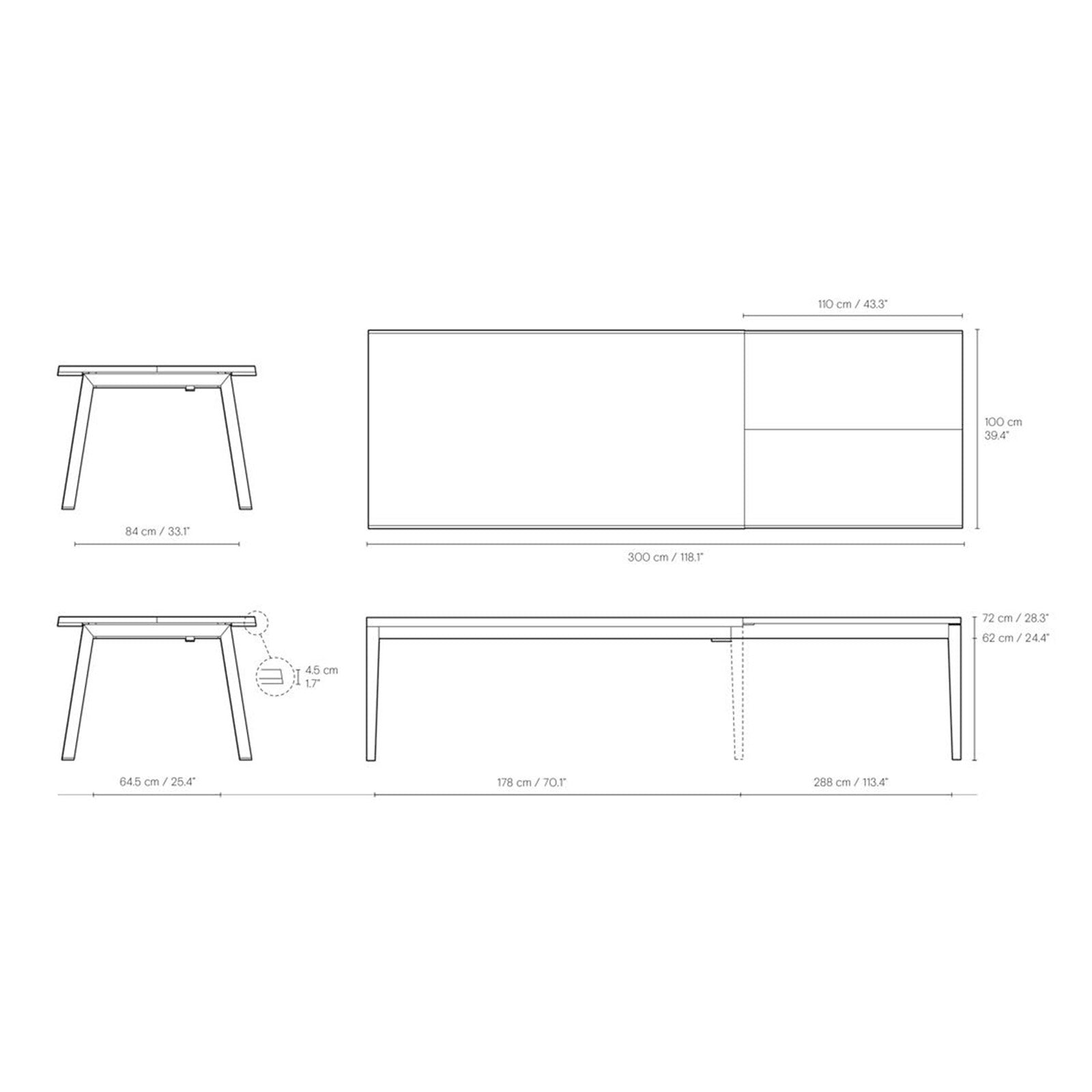 Carl Hansen & Son - SH900 Extend Table - Dining Table 