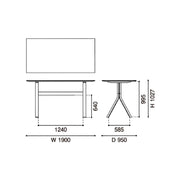 Karimoku New Standard - SPECTRUM HIGH ST190 black - Dining Table 