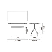 Karimoku New Standard - SPECTRUM HIGH ST190 pure oak - Dining Table 