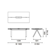 Karimoku New Standard - SPECTRUM WORKSTATION DT190 pure oak - Dining Table 