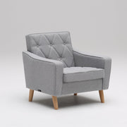 READY TO GO | lobby chair one seater mist gray