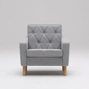 READY TO GO | lobby chair one seater mist gray