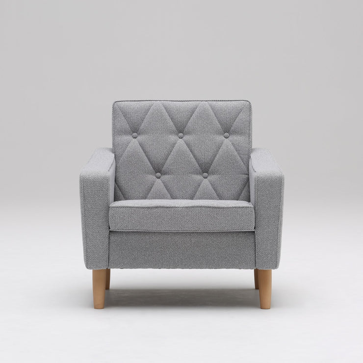 READY TO GO | lobby chair one seater mist gray