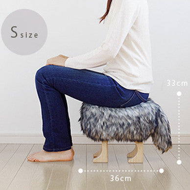 Takumi Kohgei - Animal Stool_Wolf Gray S - Stool 