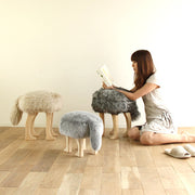 Takumi Kohgei - Animal Stool_Wolf Gray L - Stool 