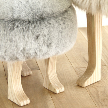 Takumi Kohgei - Animal Stool_Wolf Gray S - Stool 