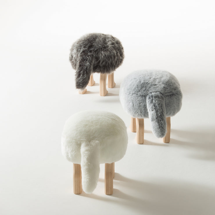 Takumi Kohgei - Animal Stool_Wolf Gray S - Stool 